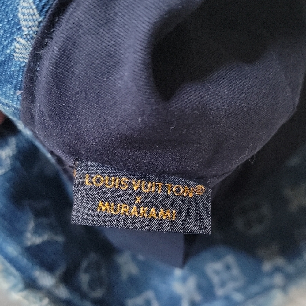 Louis Vuitton x TM Blue Denim Cherry Bucket Hat - Picture 4 of 5
